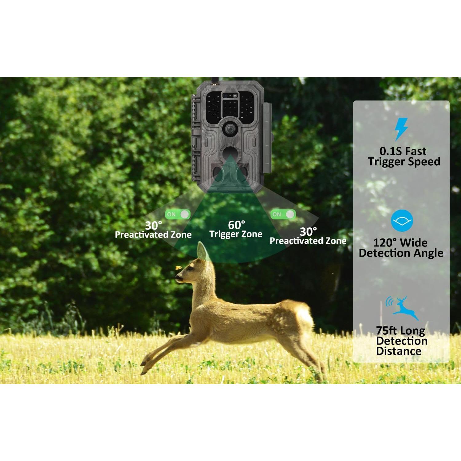 Cámara de Sendero Meidase S950 4G LTE, Visión Nocturna 30m