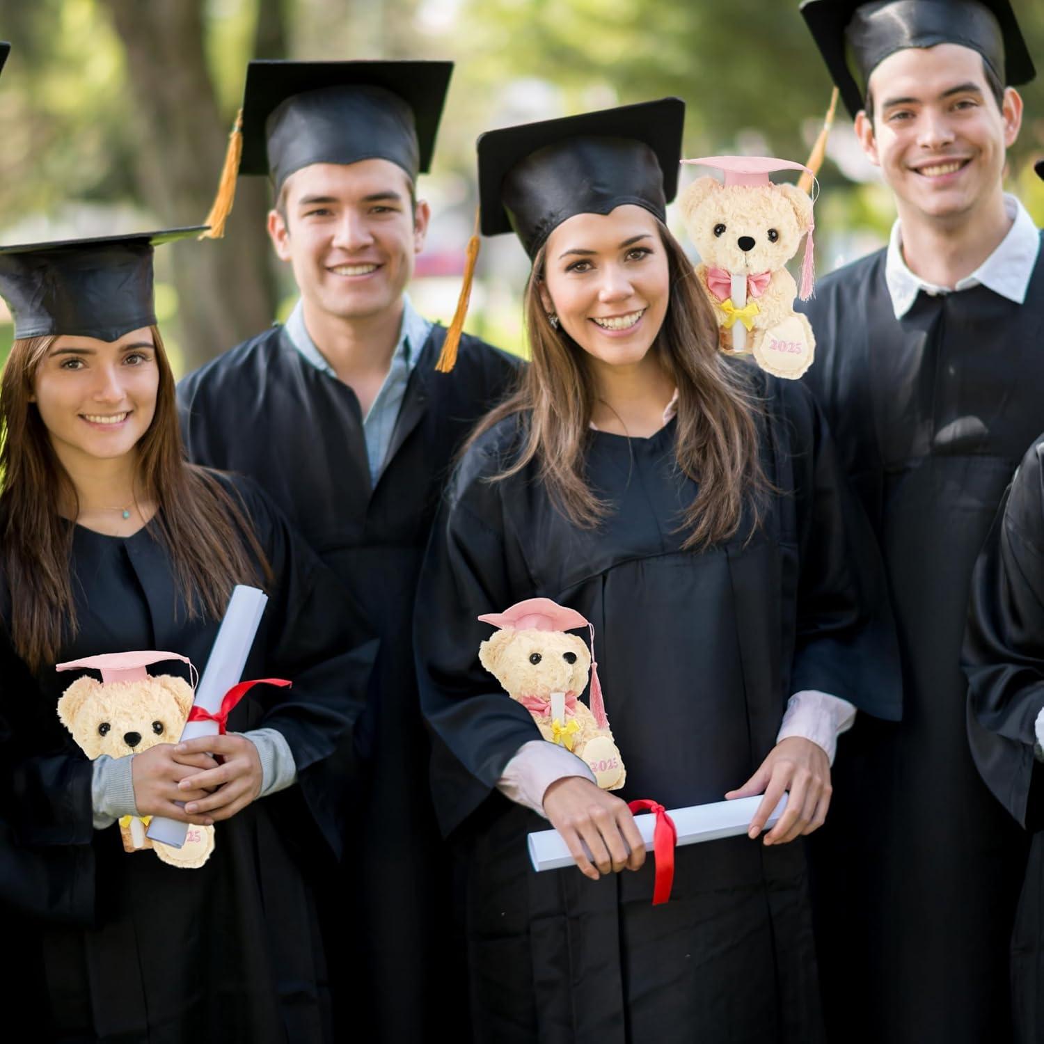 Oso de Graduación Rosa Numyawl 20 cm con Diploma y Gorra