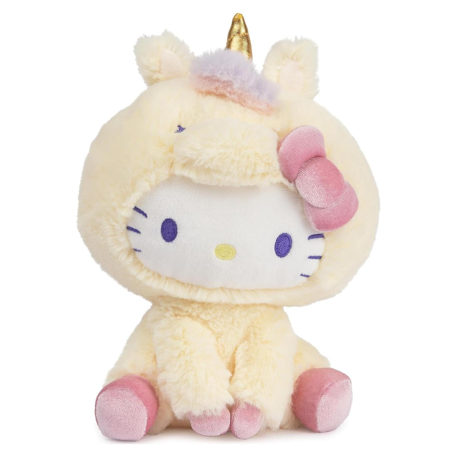 GUND Hello Kitty Unicornio Peluche 15 cm Suave y Kawaii