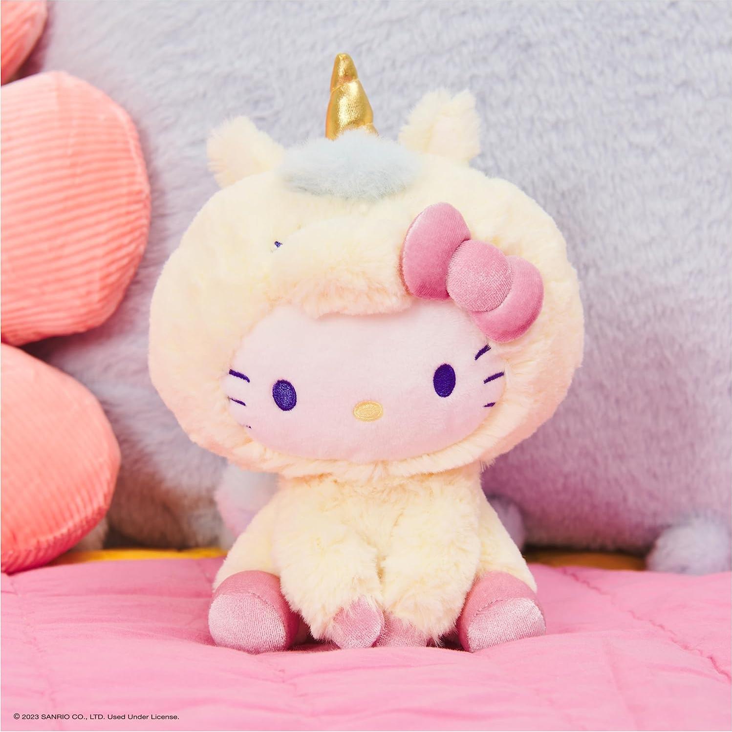 GUND Hello Kitty Unicornio Peluche 15 cm Suave y Kawaii