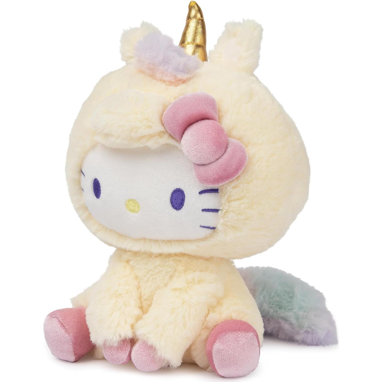 GUND Hello Kitty Unicornio Peluche 15 cm Suave y Kawaii