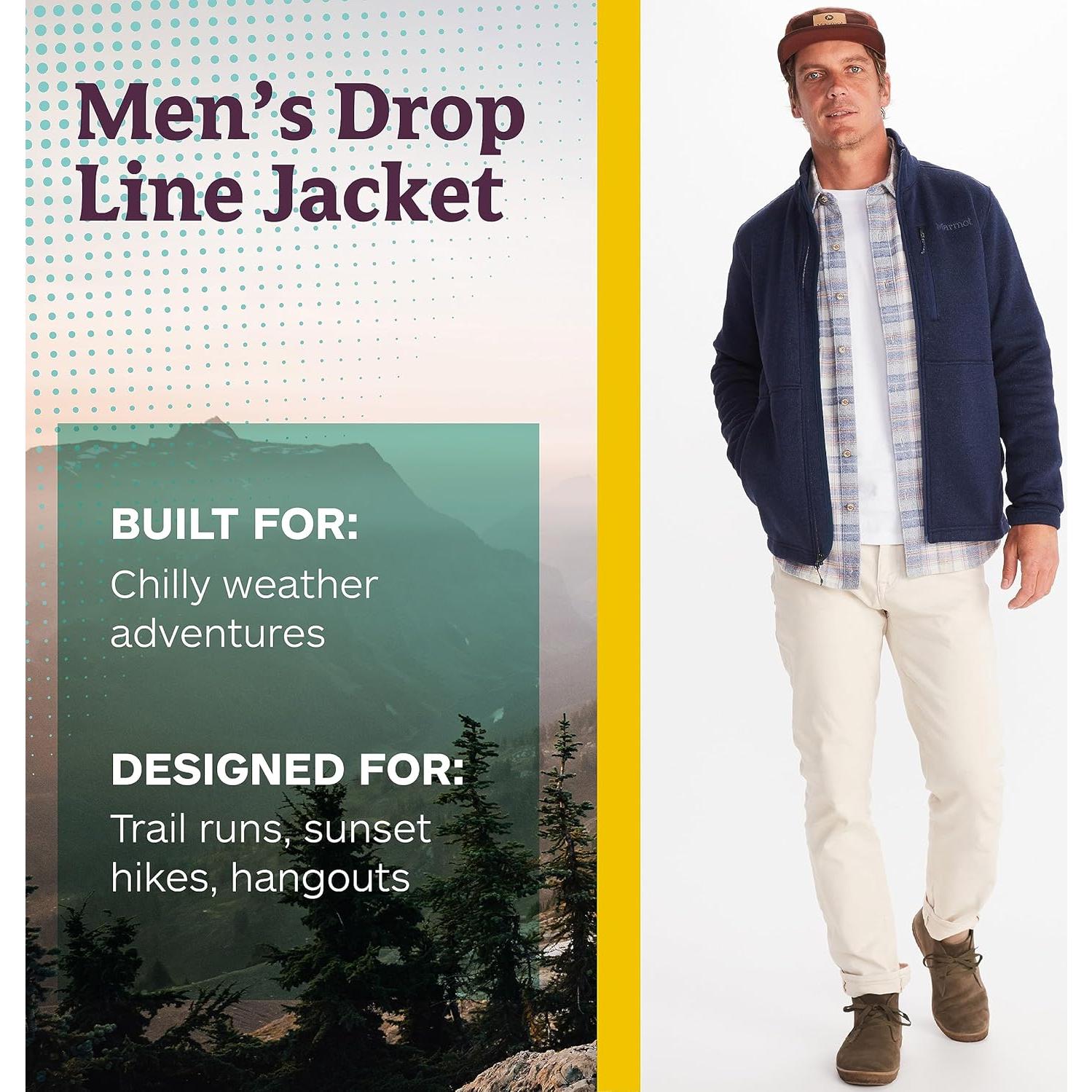 Chaqueta de Forro Polar MARMOT Drop Line Hombre - Cálida y Ligera