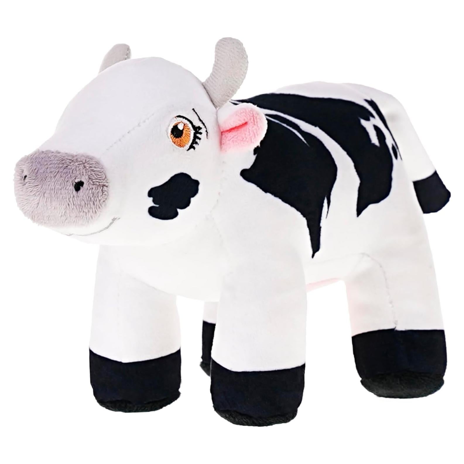 LA GRANJA DE Zenon Vaca Lola 5 in. | Stuffed Animal Soft and Huggable | El Reino Infantil