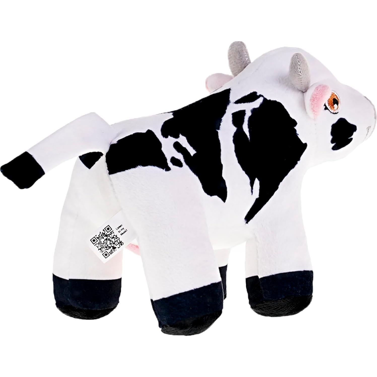LA GRANJA DE Zenon Vaca Lola 5 in. | Stuffed Animal Soft and Huggable | El Reino Infantil