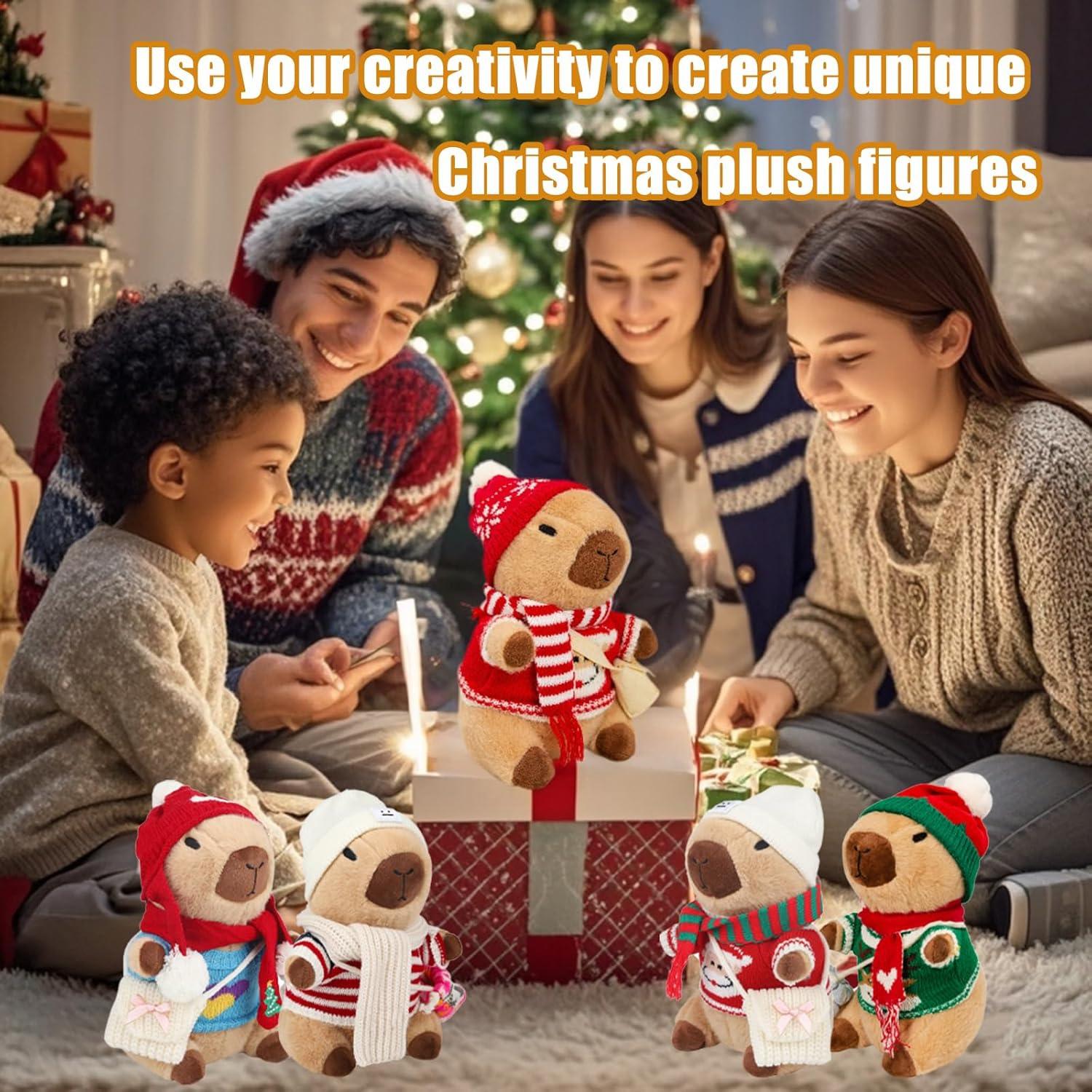 Peluche Capibara Yuan Qu Yue con 10 Disfraces y Accesorios