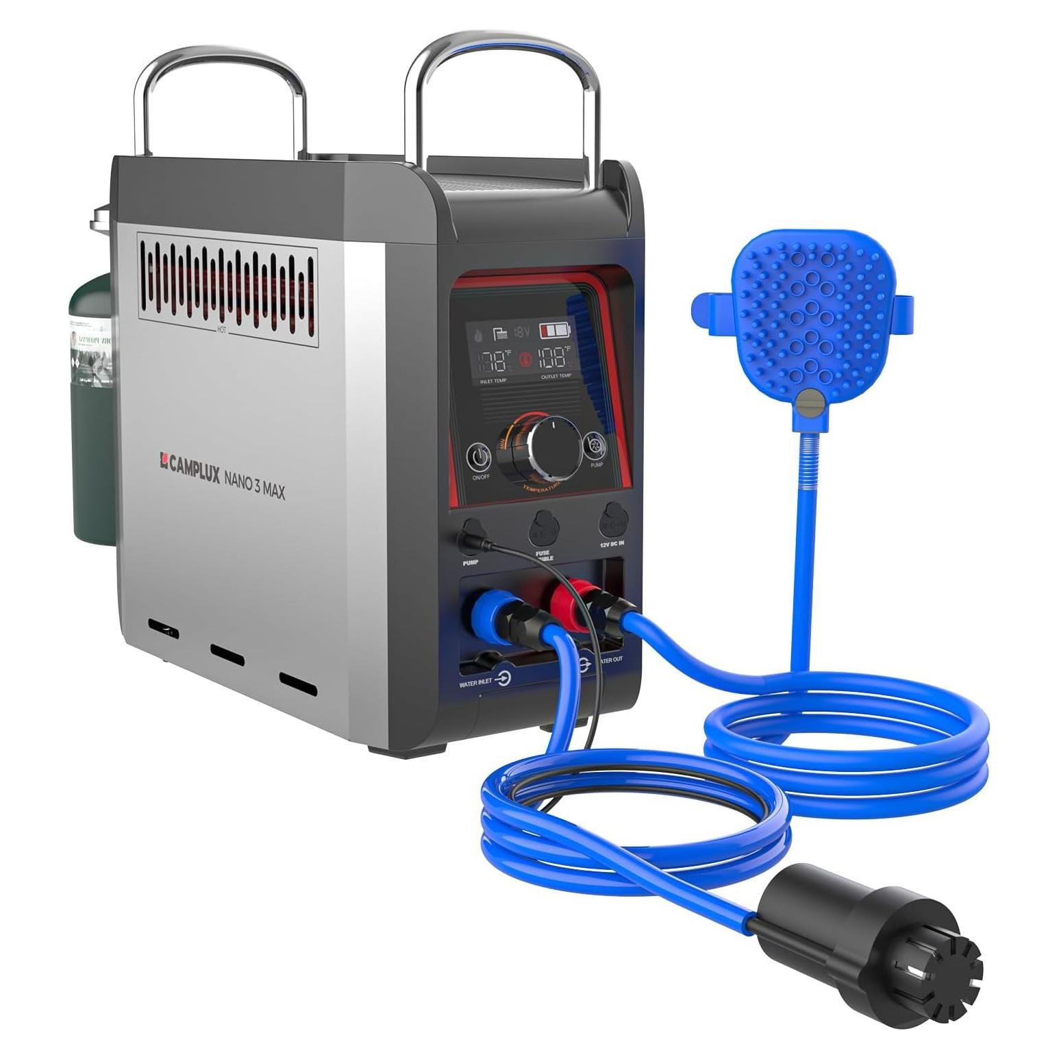 Calentador de Agua Portátil CAMPLUX Nano 3 Max 20500 BTU