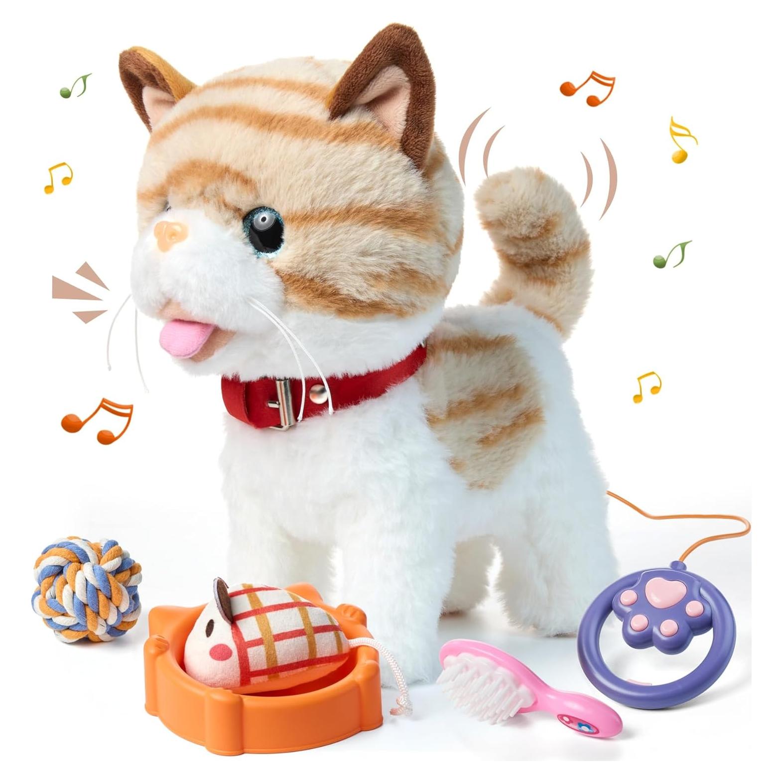 Gato de Felpa Electrónico Interactivo OR OR TU con Control Remoto