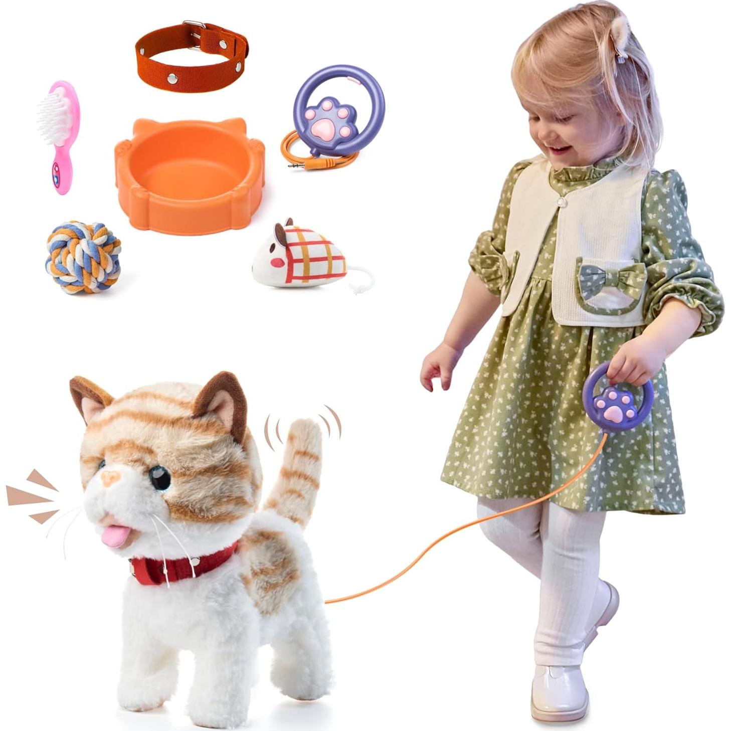 Gato de Felpa Electrónico Interactivo OR OR TU con Control Remoto