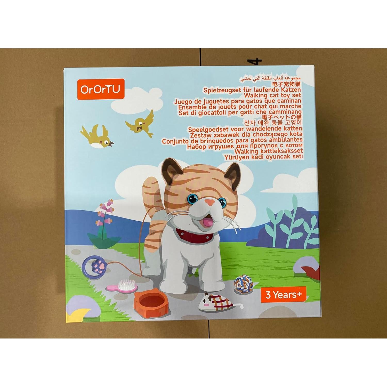 Gato de Felpa Electrónico Interactivo OR OR TU con Control Remoto