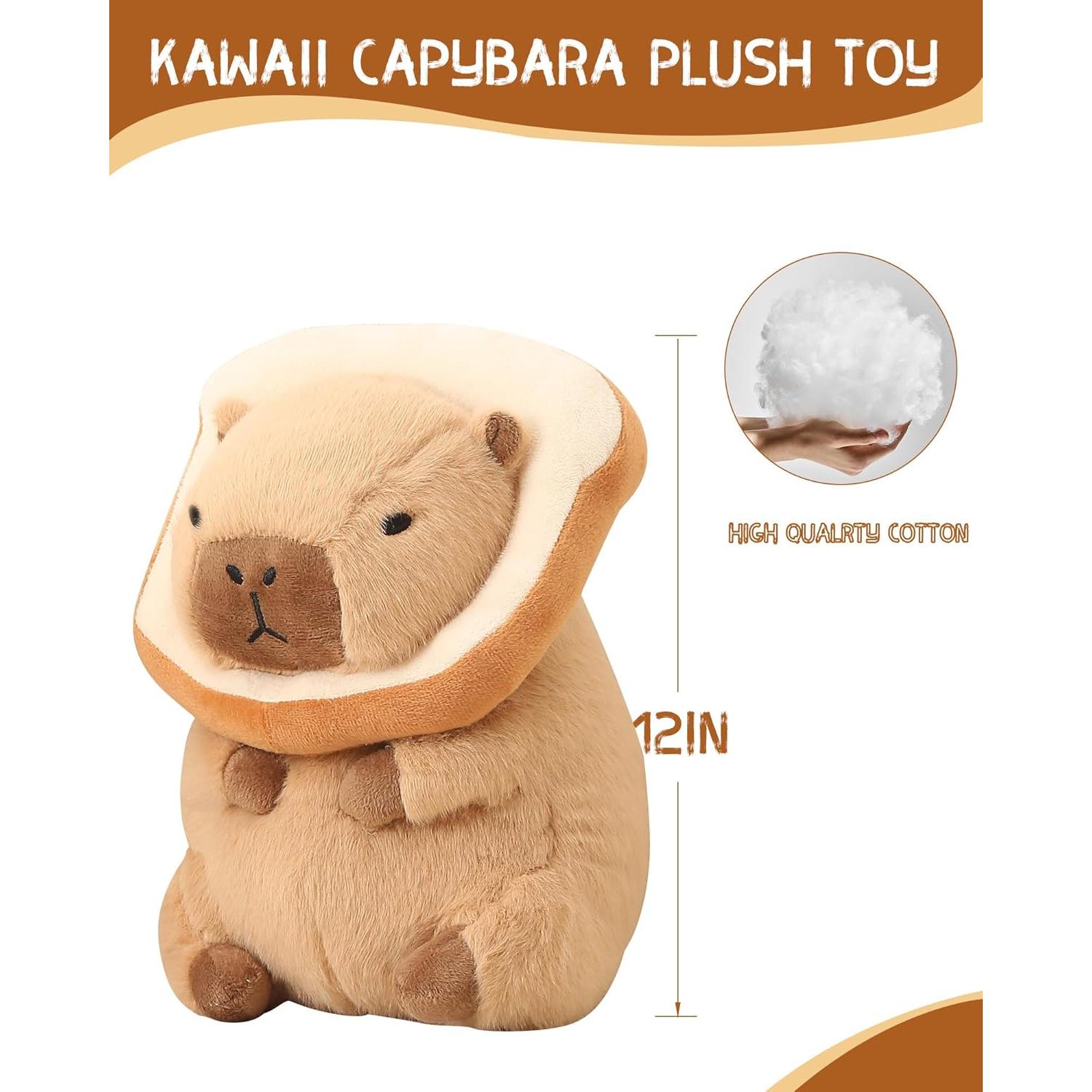 Peluche de Capibara Kawaii Bestsea 25x15 cm Suave y Tierno