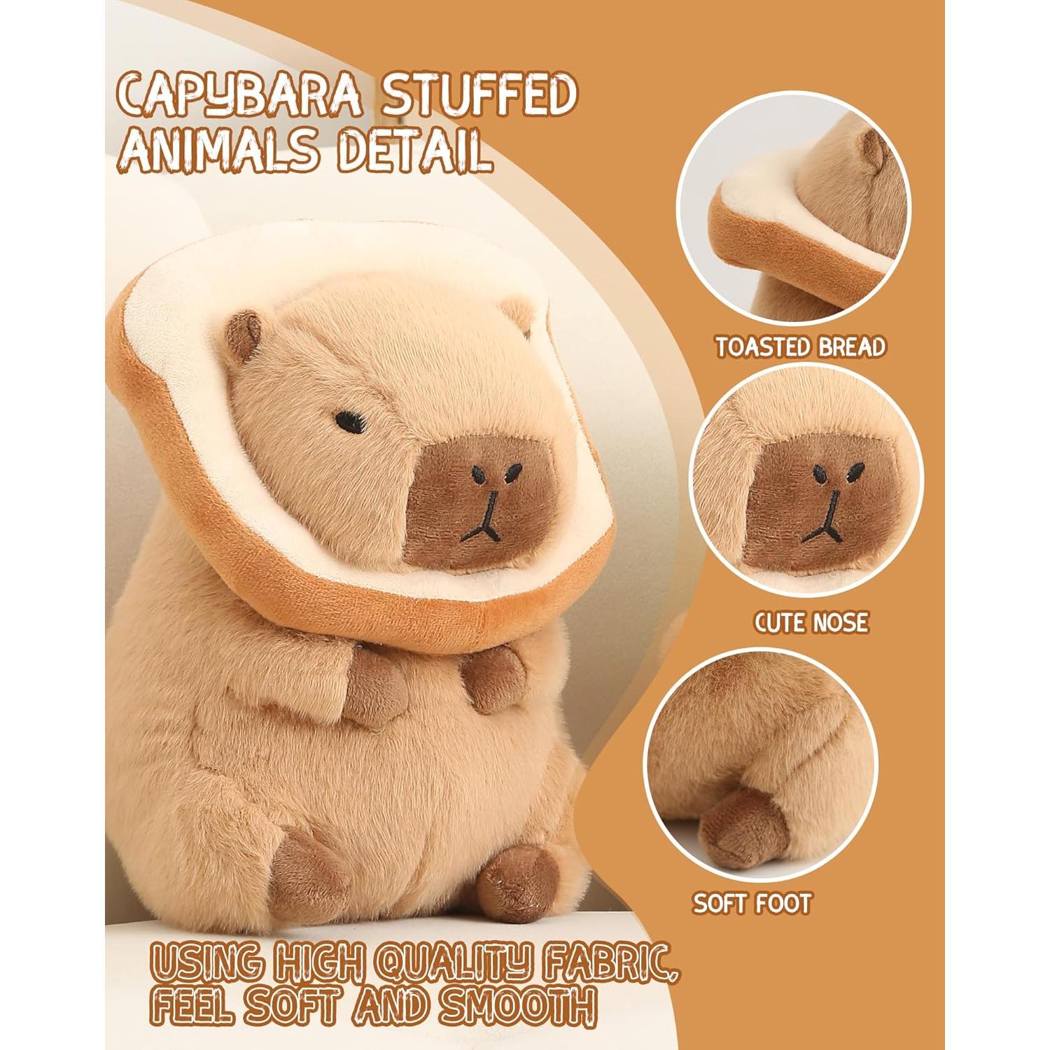 Peluche de Capibara Kawaii Bestsea 25x15 cm Suave y Tierno