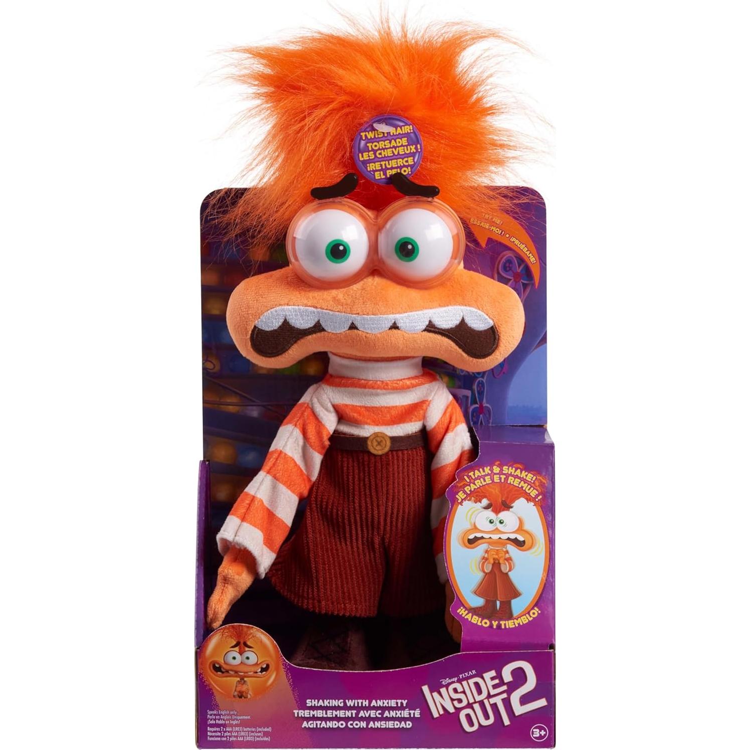 Peluche Ansiedad Inside Out 2 Just Play 33 cm para Niños