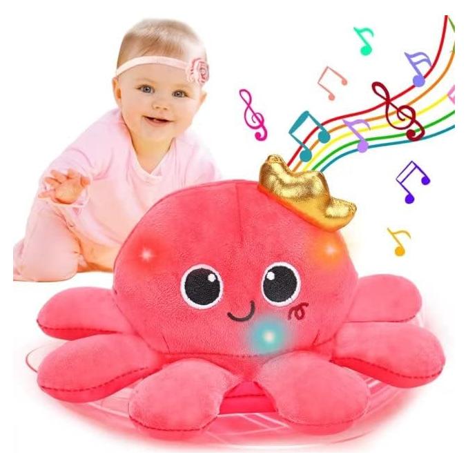 Juguete Musical de Gateo Pulpo Tsomtto 16.5cm Control de Voz
