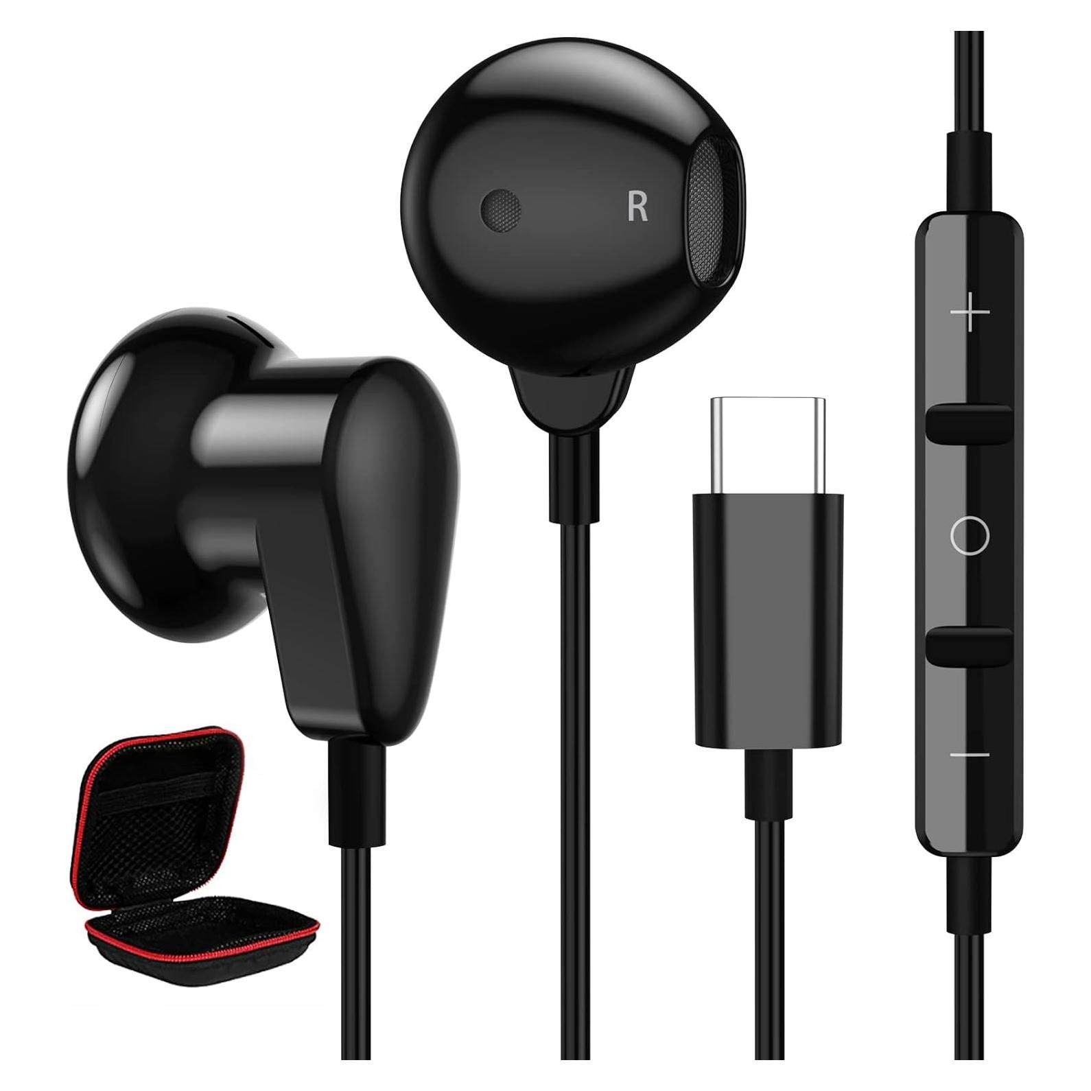 Auriculares USB Tipo C ACAGET con Micrófono y Control Remoto