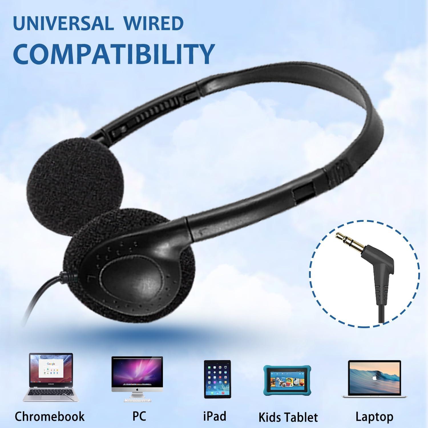 Auriculares con Cable para Niños Ladont QS-101 - Paquete de 10