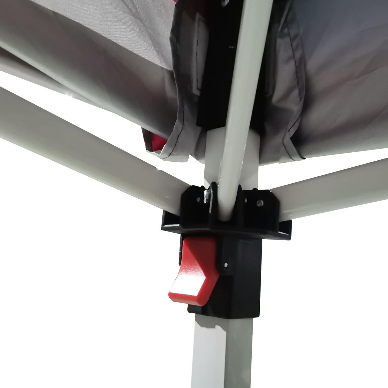 Carpa Plegable Outsunny 3x3m con Pared Lateral Removible