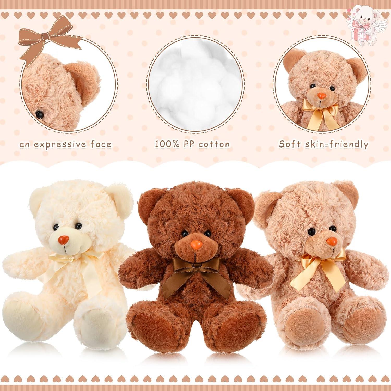 Osos de Peluche Civaner 20 cm 9 Paquetes Coloridos