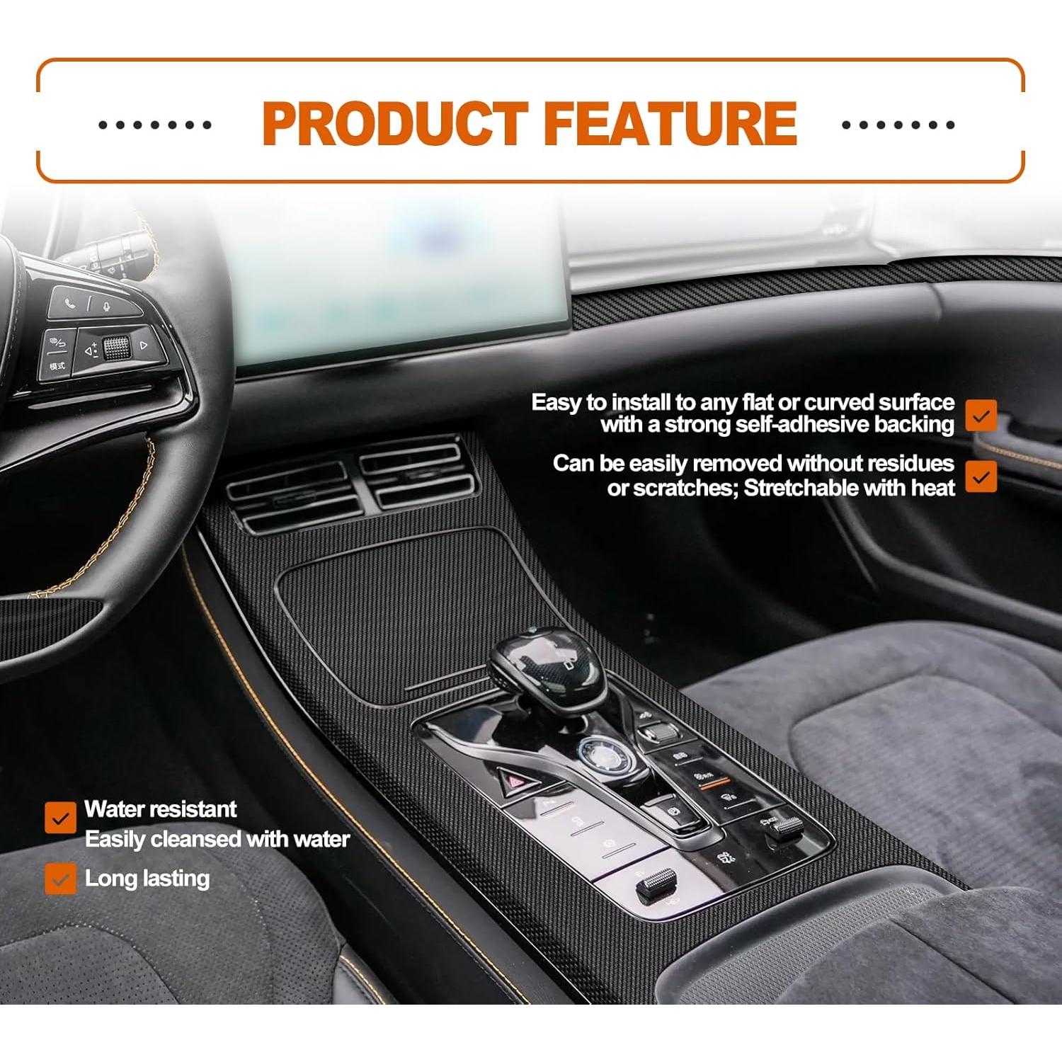 Envoltura de Vinilo Fibra de Carbono 3D Mate RBOKO 30x152 cm