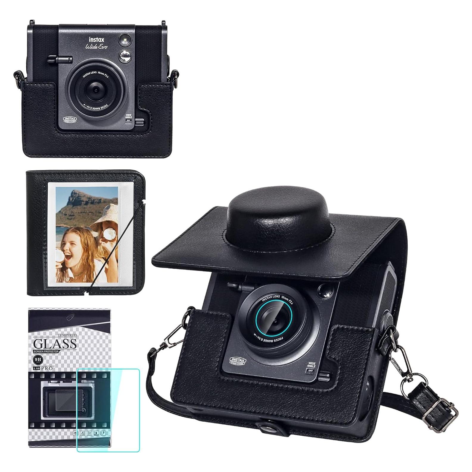 Funda de Cuero Retro WOGOZAN para Fujifilm Instax Wide EVO