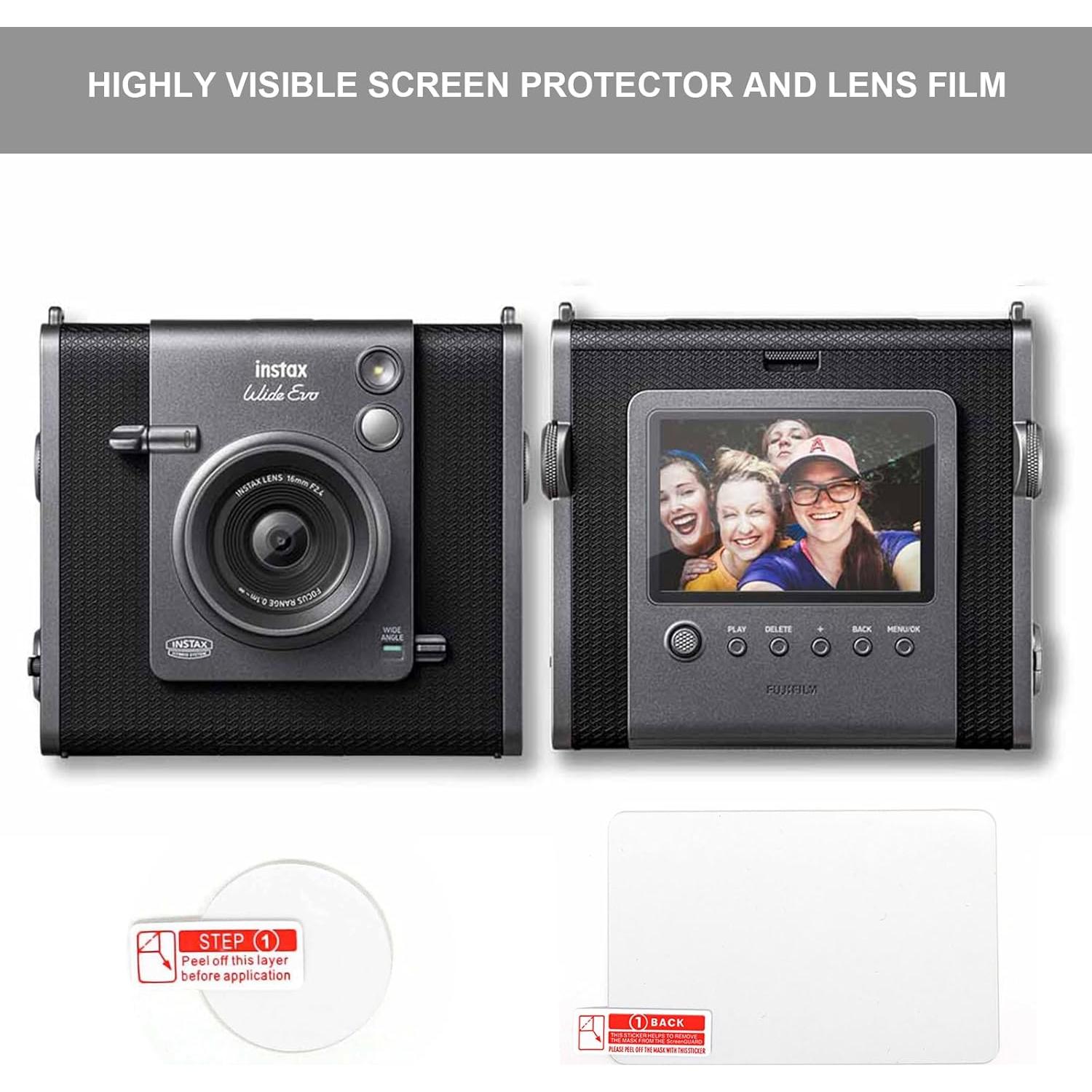 Funda de Cuero Retro WOGOZAN para Fujifilm Instax Wide EVO