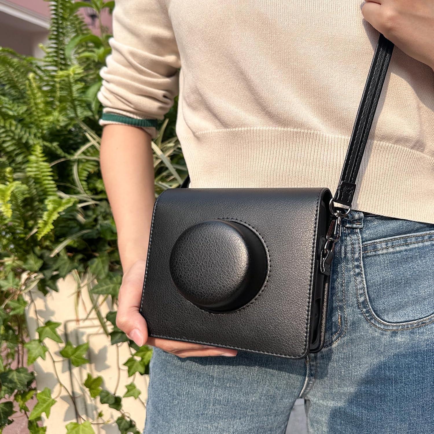 Funda de Cuero Retro WOGOZAN para Fujifilm Instax Wide EVO