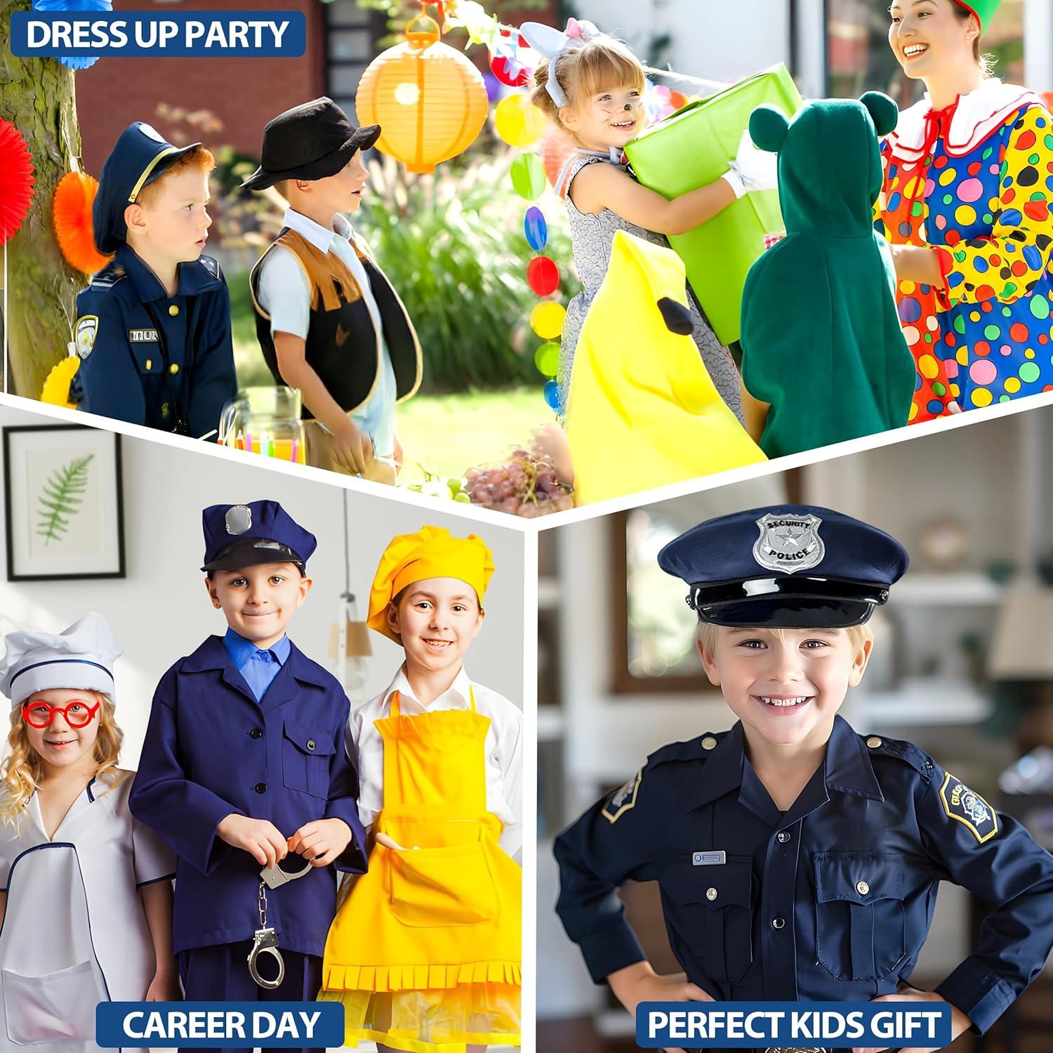 9 Piezas Accesorios de Disfraz de Policía Metemot para Niños