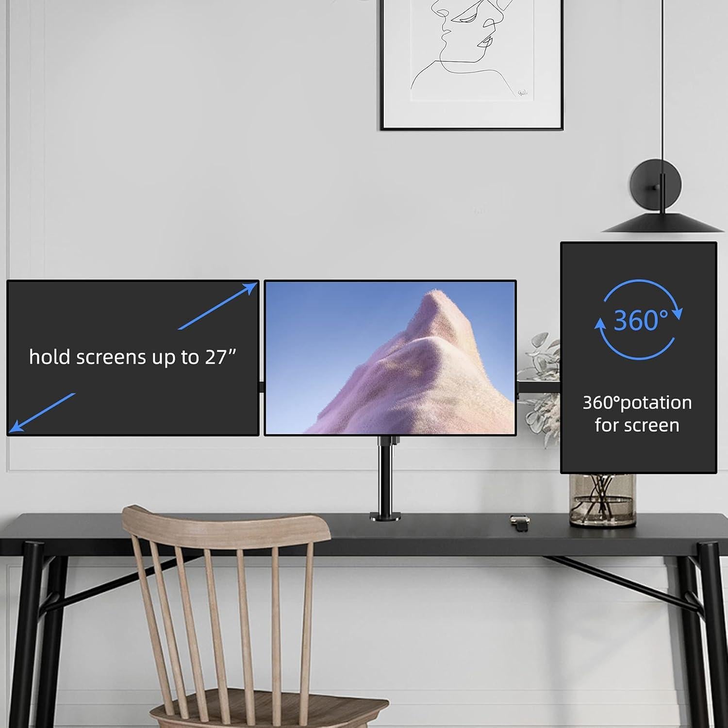 Soporte de Escritorio para Triple Monitor Suptek MD6463 Ajustable