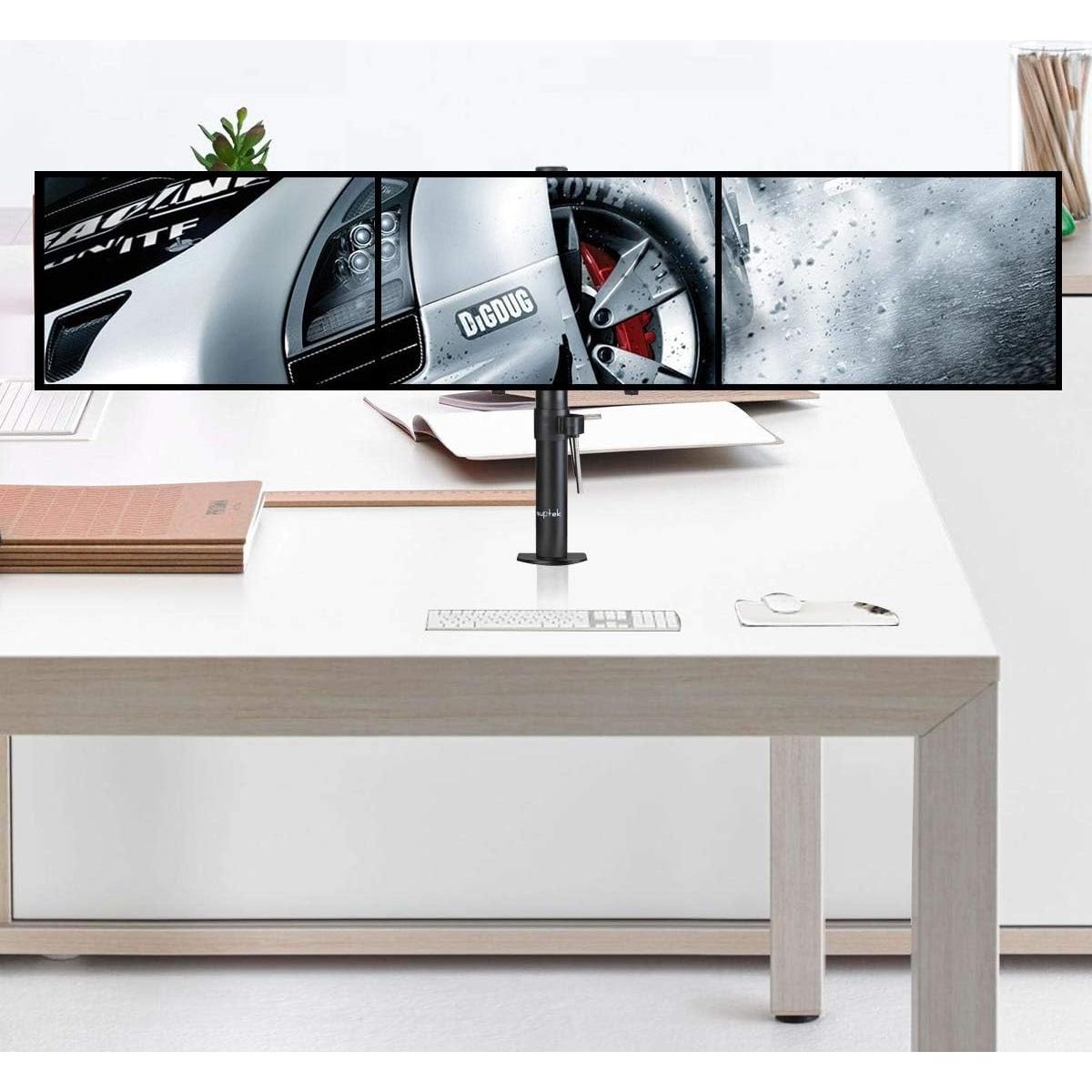 Soporte de Escritorio para Triple Monitor Suptek MD6463 Ajustable
