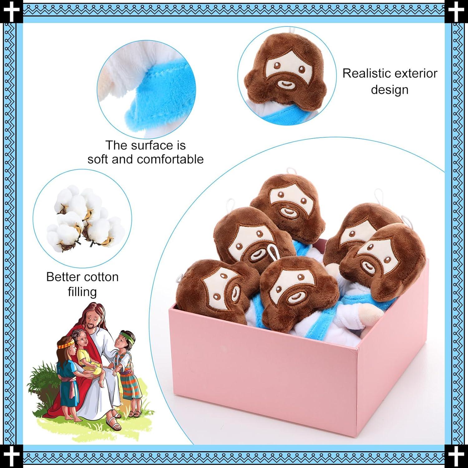 Muñecos de Peluche Jesús Barydat 6 Pcs Regalos Cristianos