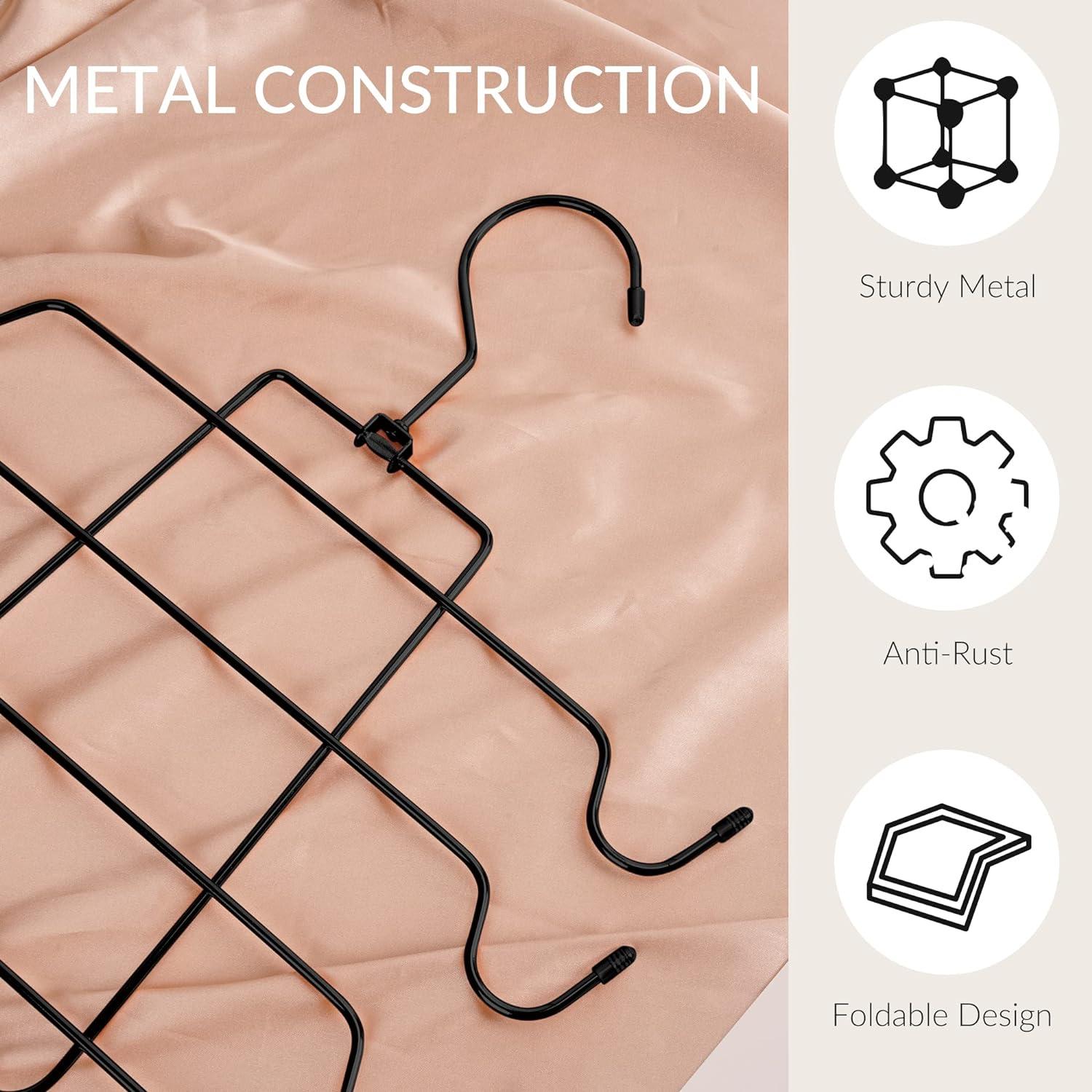 Perchero Multifuncional ZEDODIER Negro para Camisetas y Sujetadores