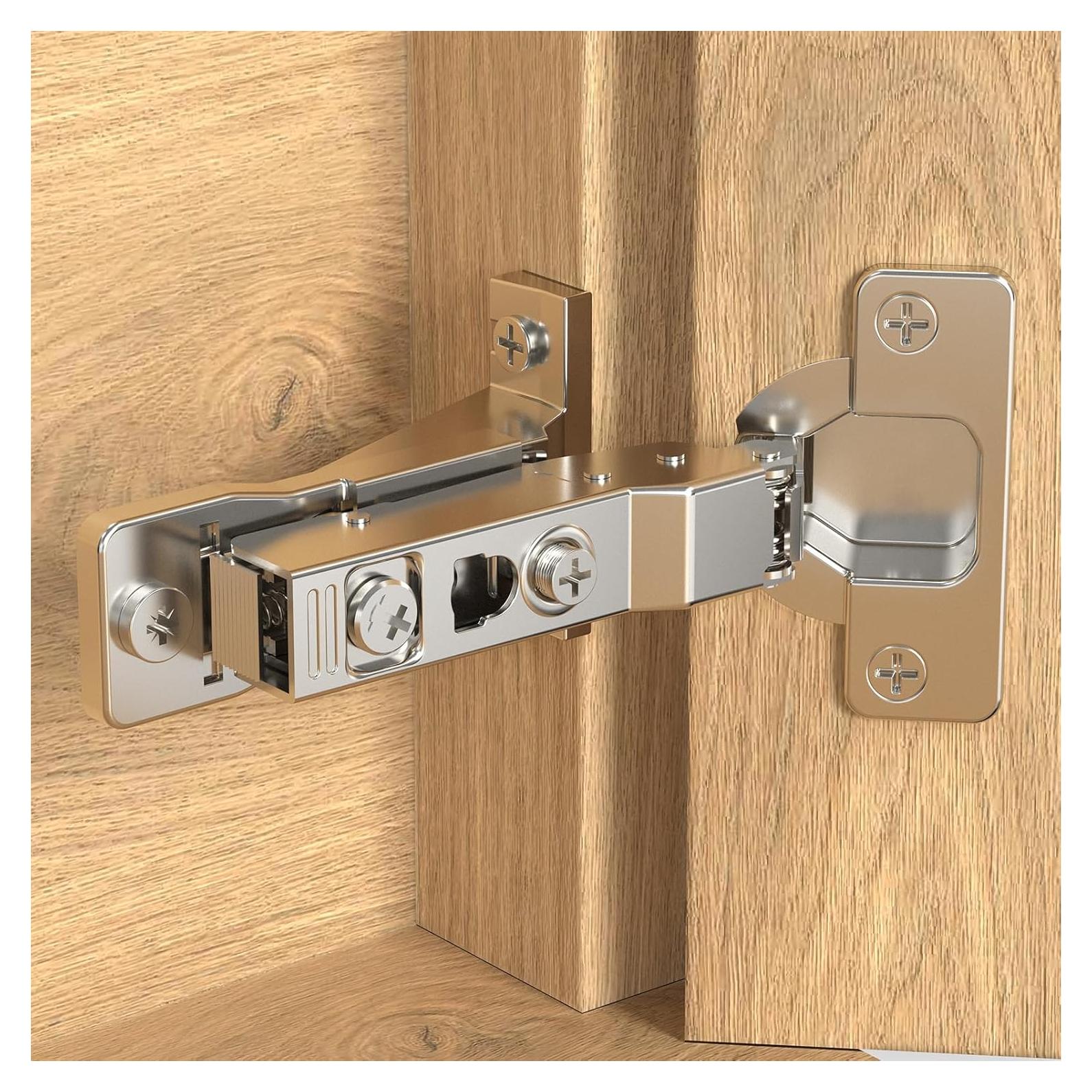 Paquete de 2 bisagras empotradas Onemake 110° con cierre suave