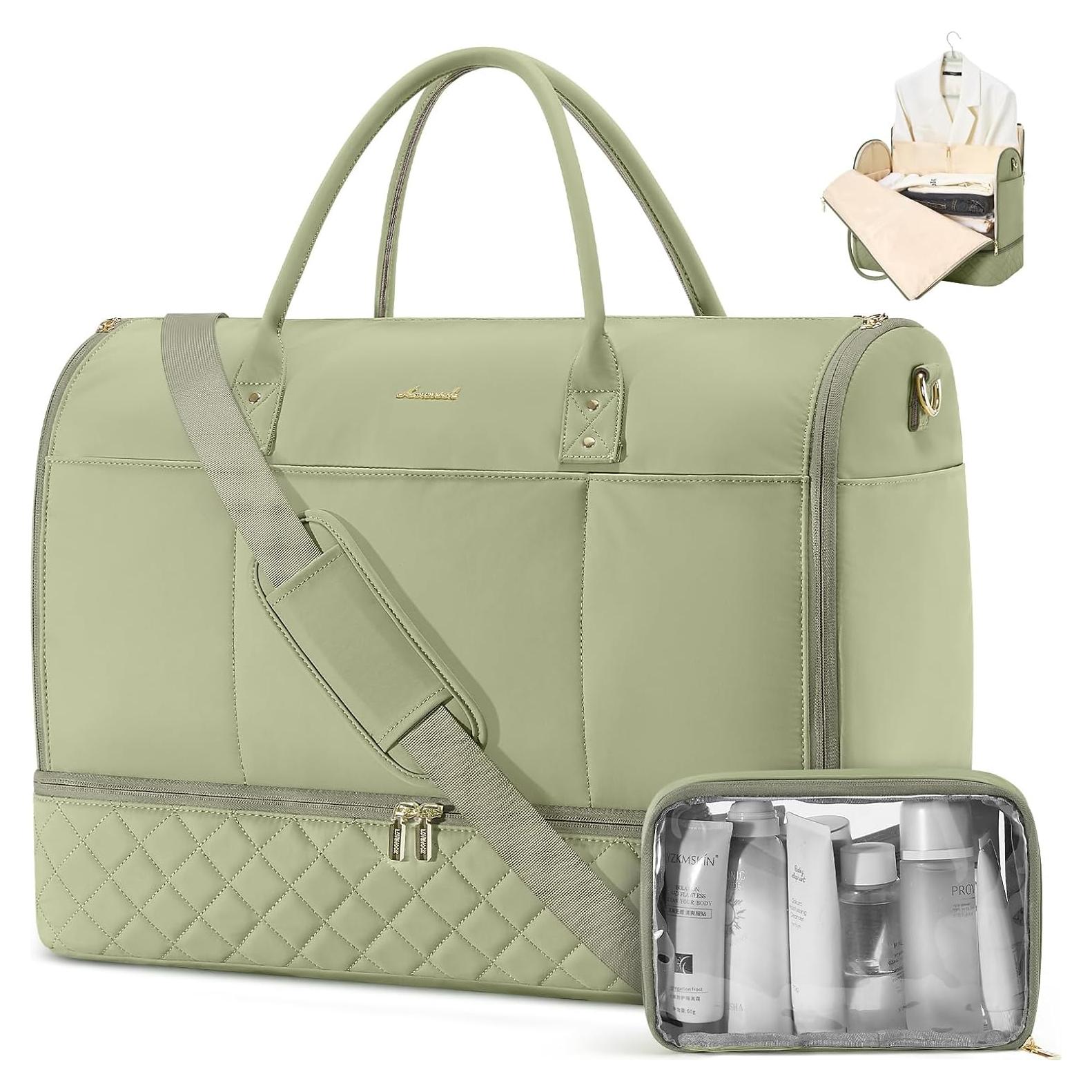 Bolsa de Viaje Convertible LOVEVOOK 2 en 1 con Compartimento para Zapatos