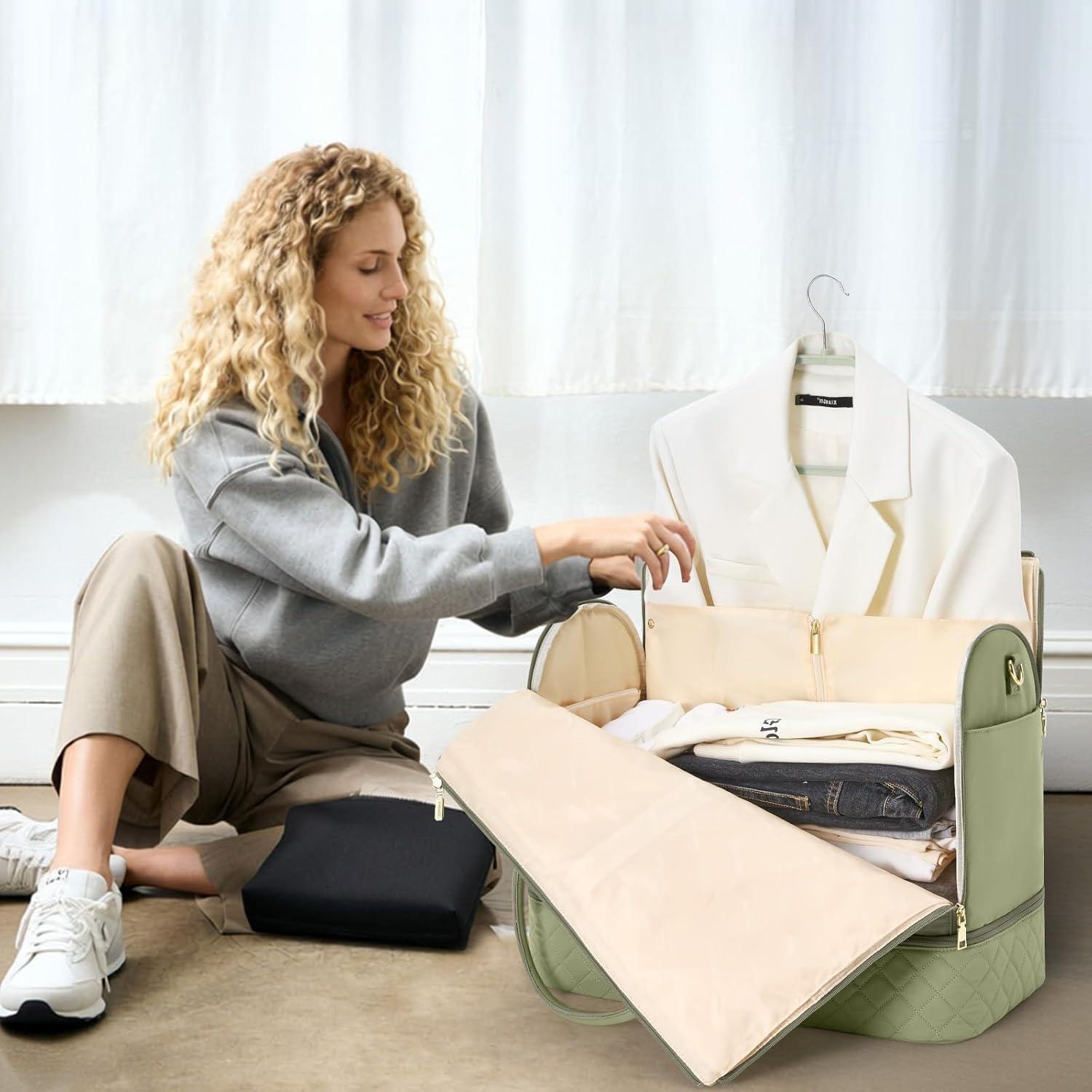 Bolsa de Viaje Convertible LOVEVOOK 2 en 1 con Compartimento para Zapatos