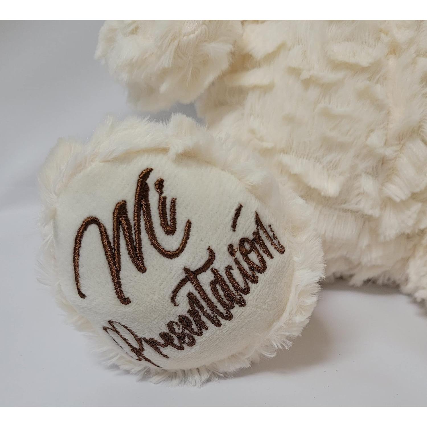 Oso de Peluche 30 cm Mi Presentacion con Vestido Azul Bebé