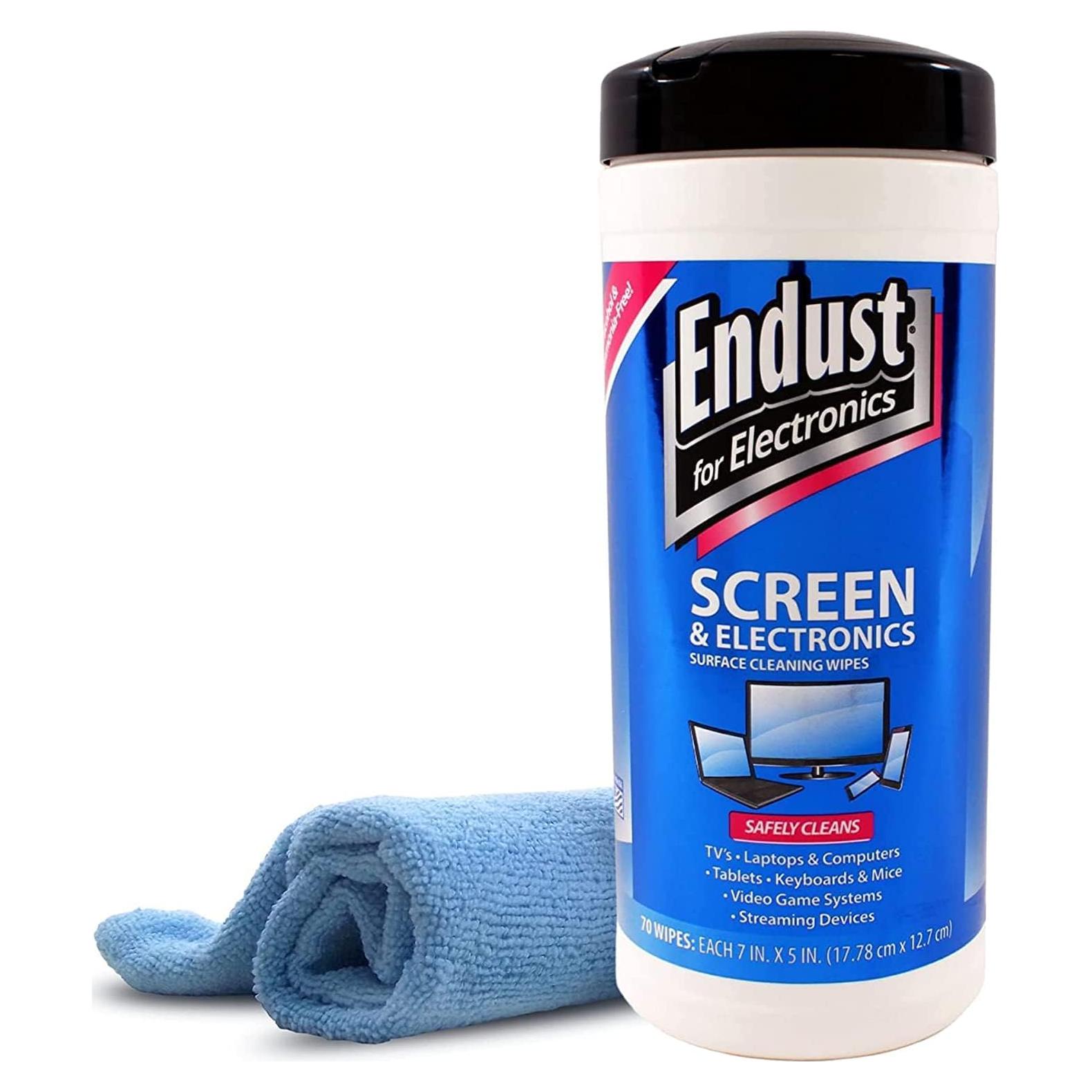 Toallitas de Limpieza Endust para Electrónicos 70 Unidades