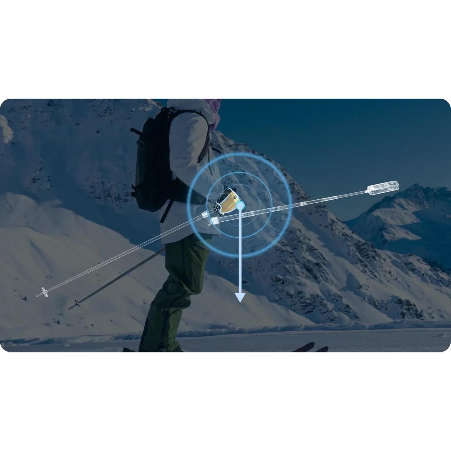 Soporte para Esquí Insta360 con Bastón Selfie Ajustable