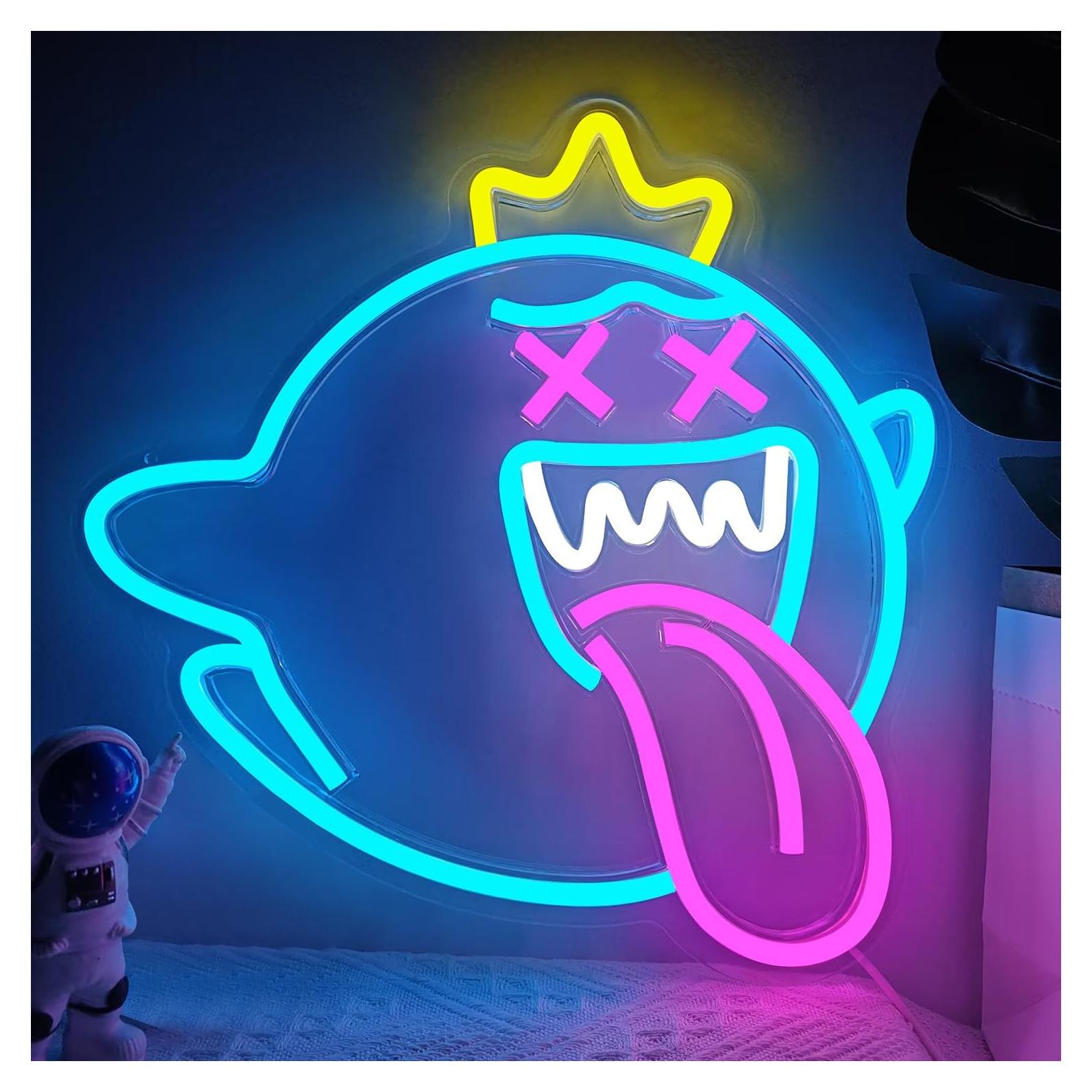 Luz de Neón King Boo LED Regulable para Decoración de Pared
