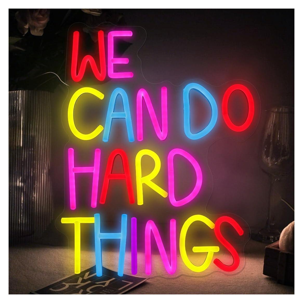 Letrero de Neón Multicolor Yao Yun 34x27 cm con Luz LED