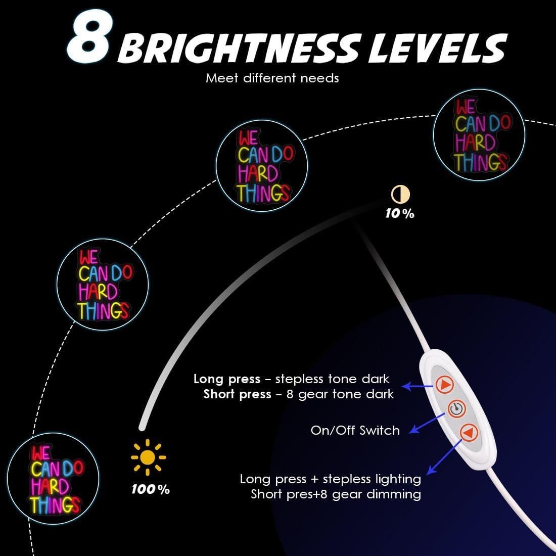 Letrero de Neón Multicolor Yao Yun 34x27 cm con Luz LED