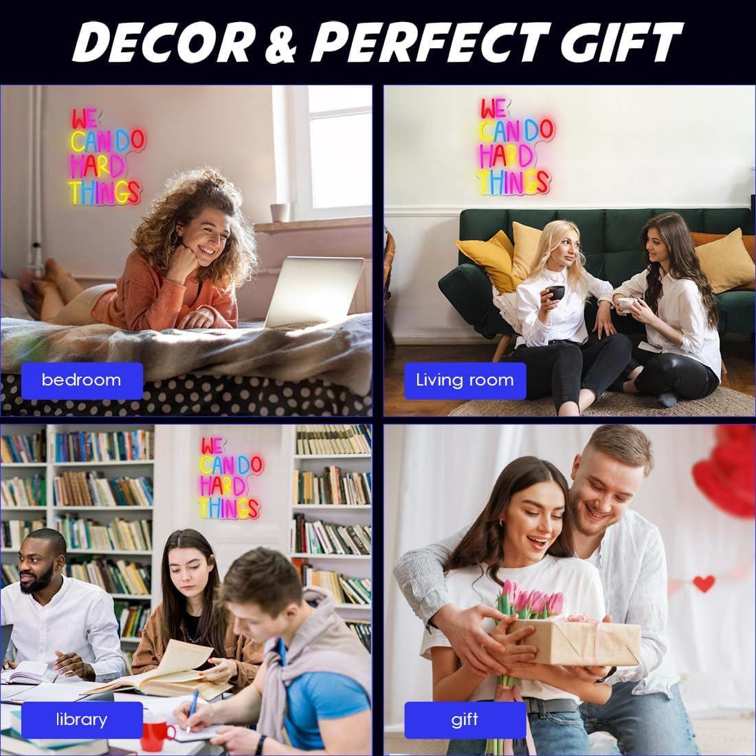 Letrero de Neón Multicolor Yao Yun 34x27 cm con Luz LED