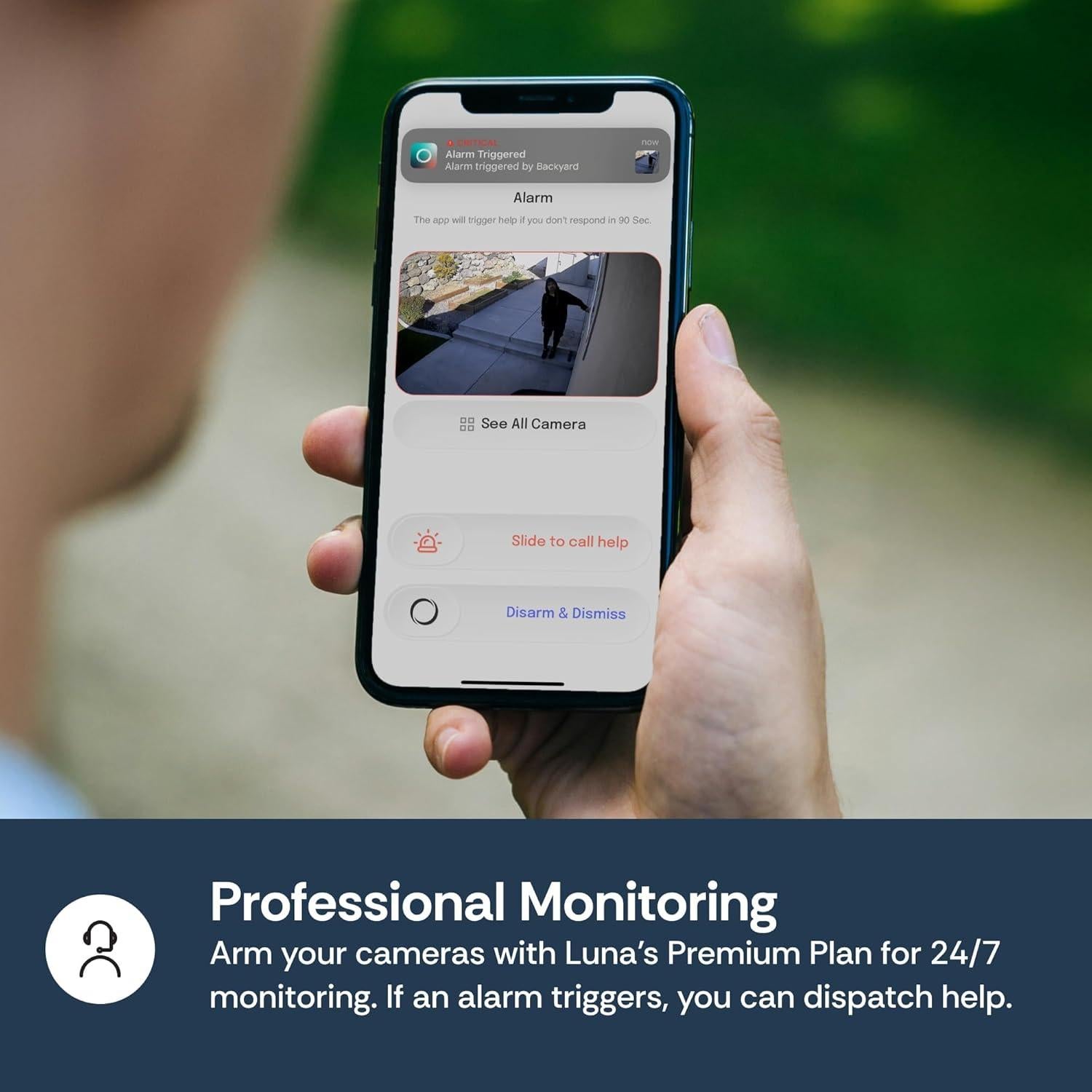 Cámara de Seguridad 2K Luna Home IP65 WiFi con Visión Nocturna