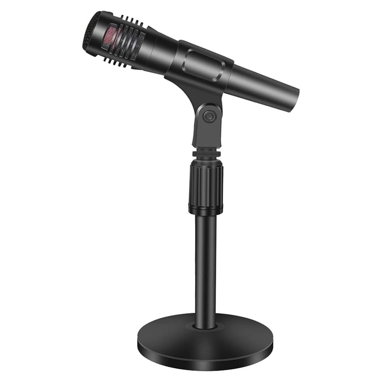 Soporte de Micrófono Ajustable de Acero para Mesa 10-14"