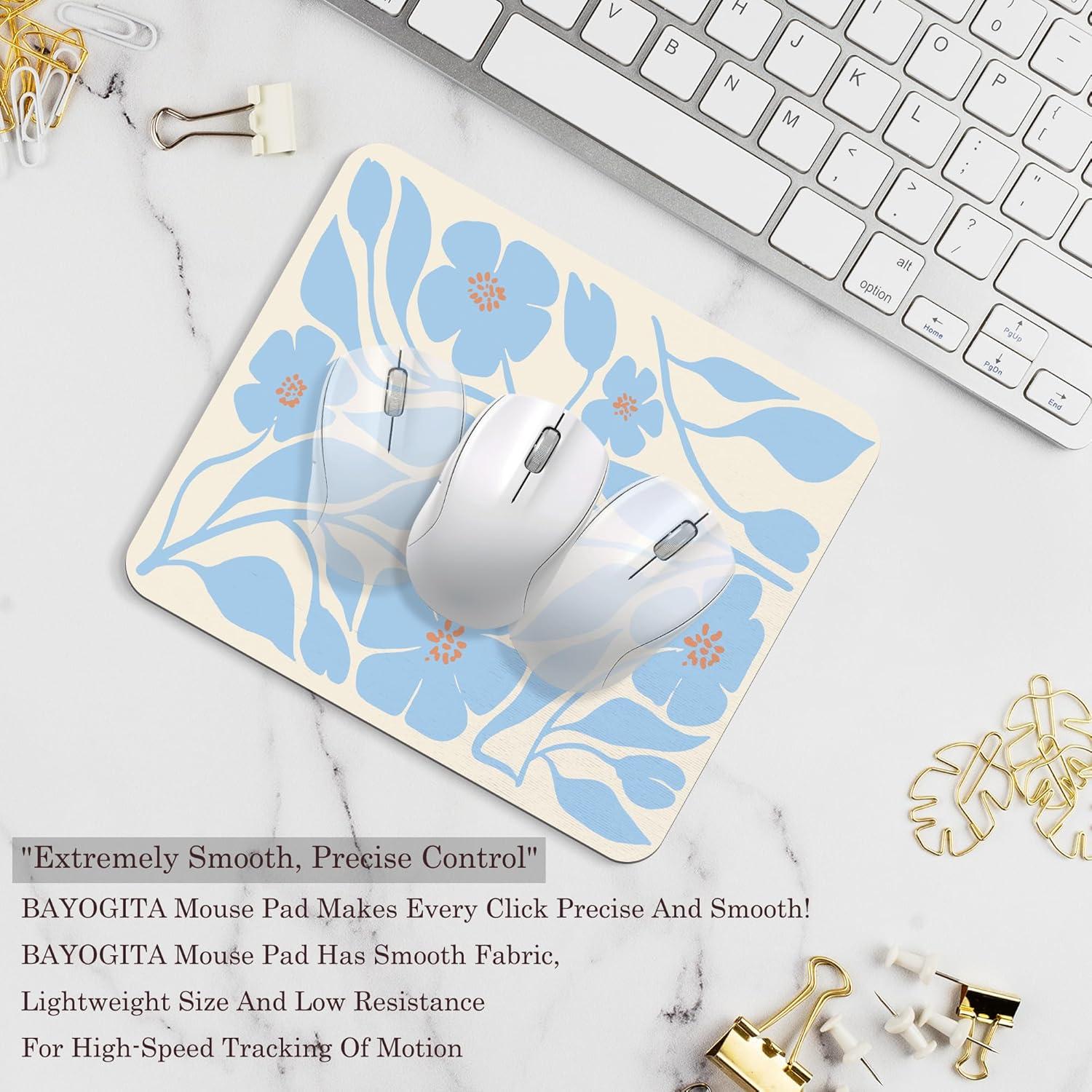 Alfombrilla de Ratón BAYOGITA Floral Azul 24.1x20.3 cm
