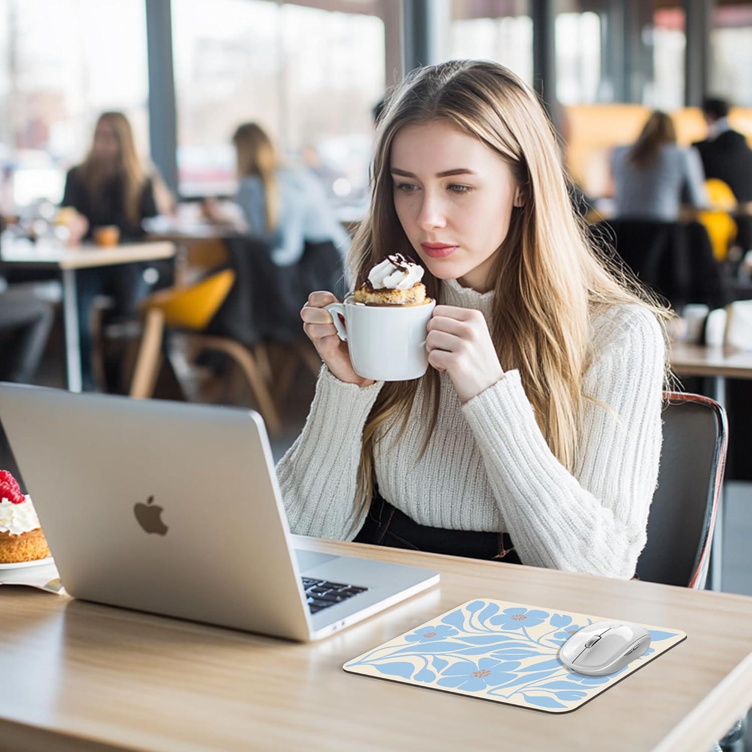 Alfombrilla de Ratón BAYOGITA Floral Azul 24.1x20.3 cm