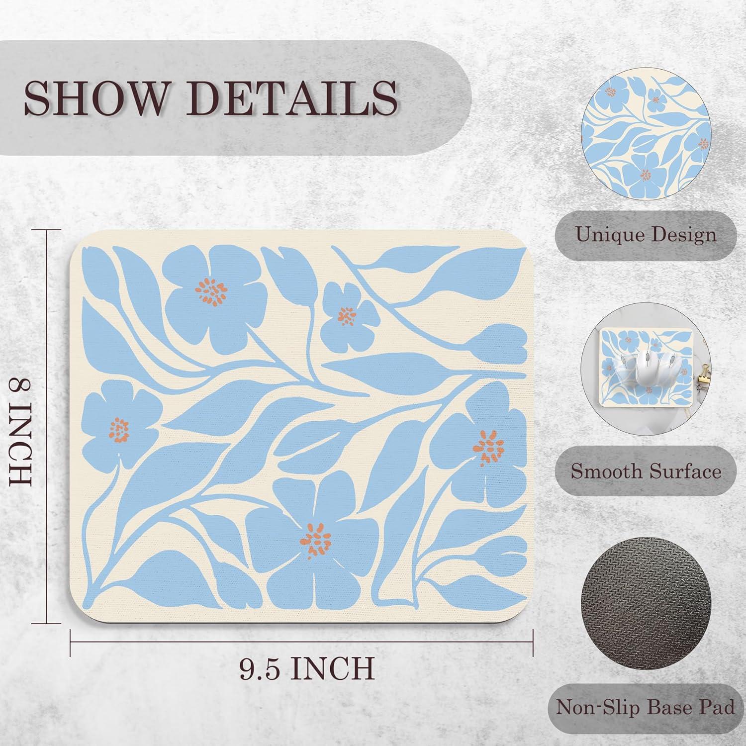 Alfombrilla de Ratón BAYOGITA Floral Azul 24.1x20.3 cm