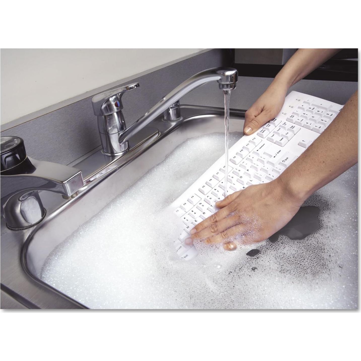 Teclado USB Lavable Kensington Pro Fit Blanco K64406US