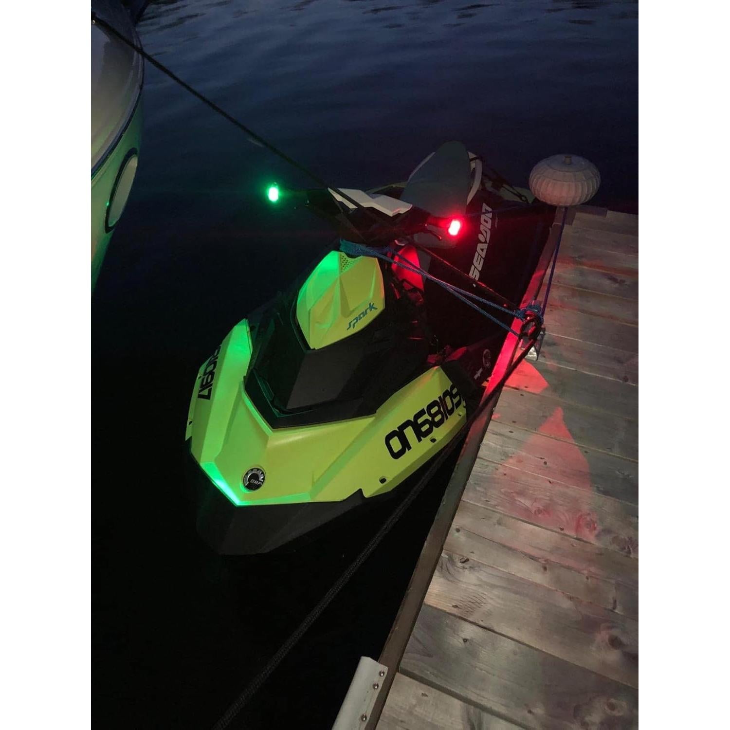 Luces de Navegación Botepon Rojas y Verdes para Kayak