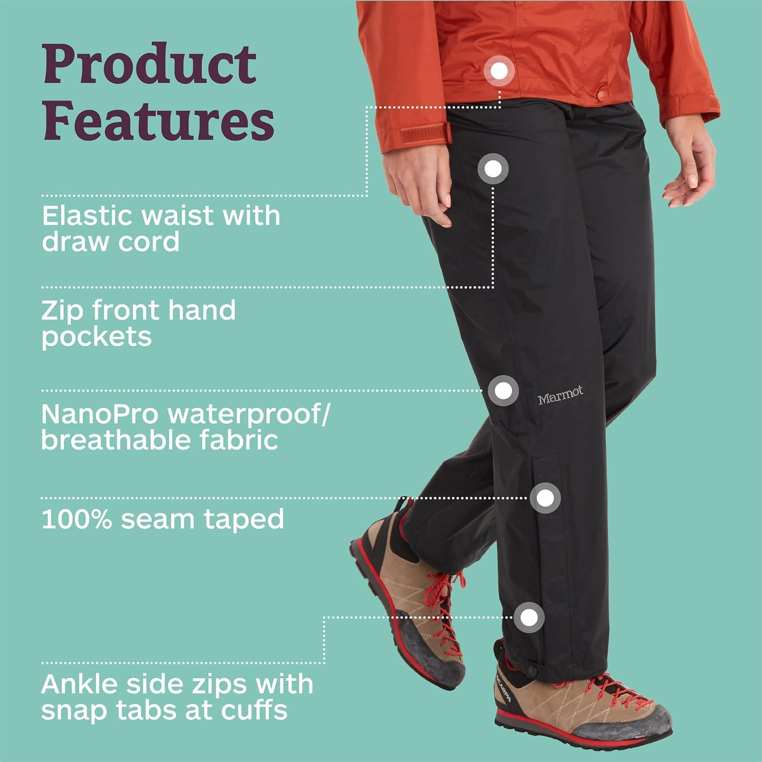 Pantalones de senderismo impermeables MARMOT PreCip Eco mujer