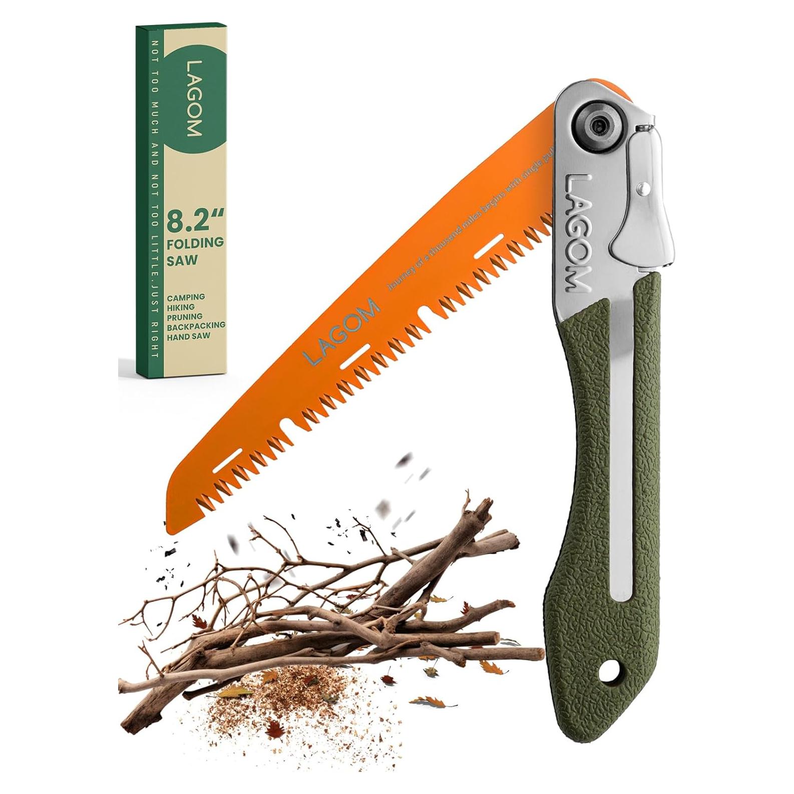 Sierra Plegable LAGOM 20.8 cm Acero SK5 Mango Ergonómico