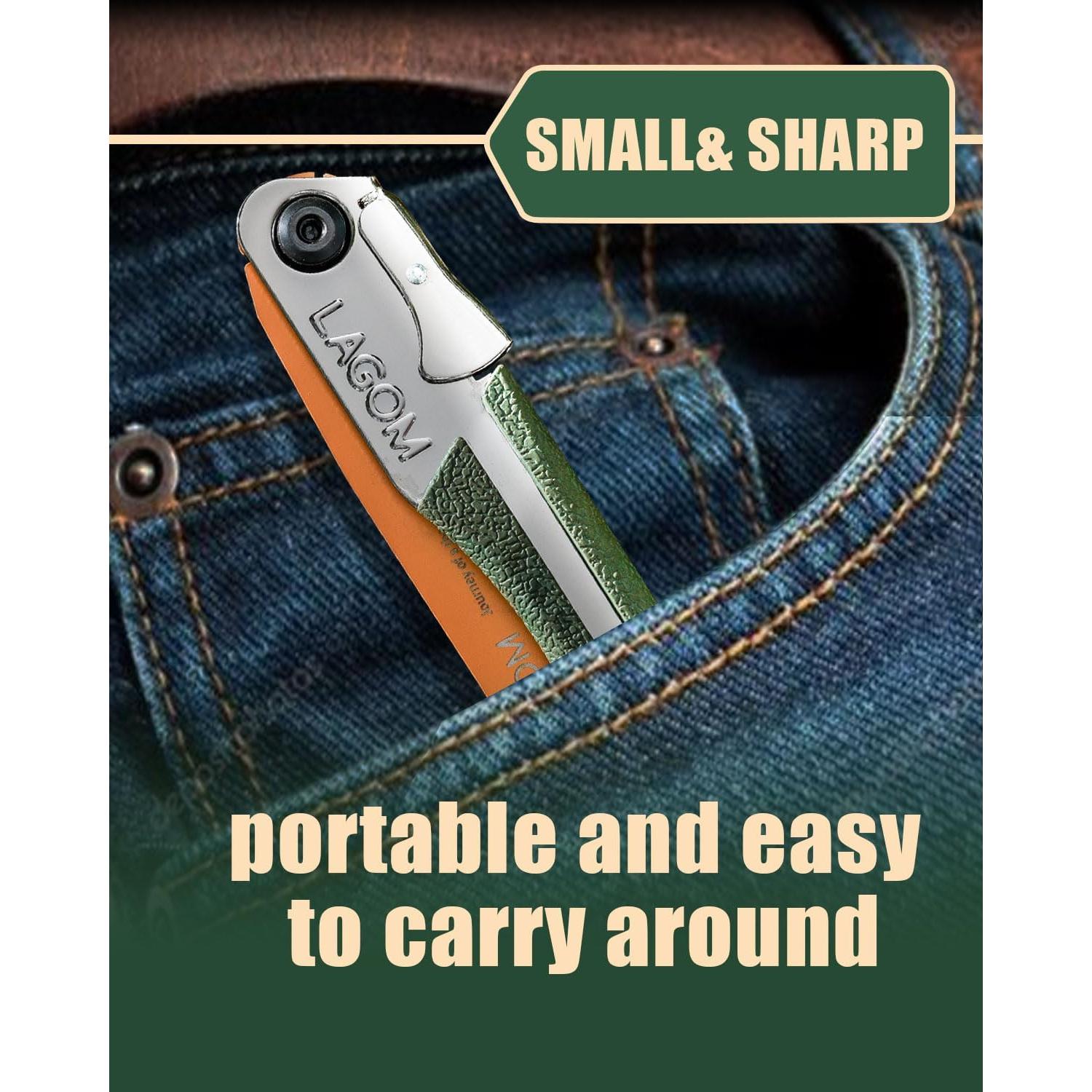 Sierra Plegable LAGOM 20.8 cm Acero SK5 Mango Ergonómico